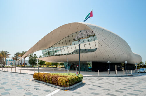 Budynek Etihad Muzeum w Dubaju