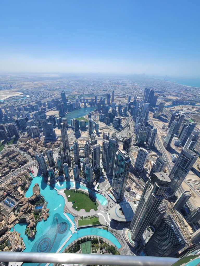 view from the Burj Khalifa
